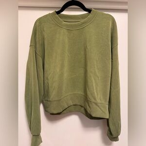 lululemon athletica Olive Green Crewneck Sweatshirt